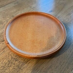 NZ Kauri Wood Cheese Plate Wine Coaster Handcrafted Handmade